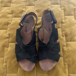 Clark’s Suede Wedges size 5.5